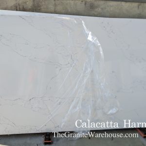 Calacatta Harmony Quartz Countertops Slab (Installed)