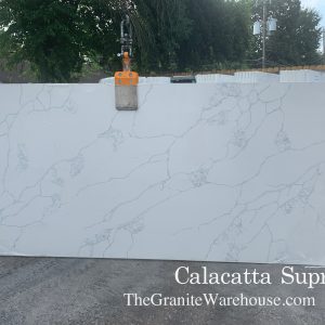 Calacatta Supreme Quartz Countertops Slab (Installed)